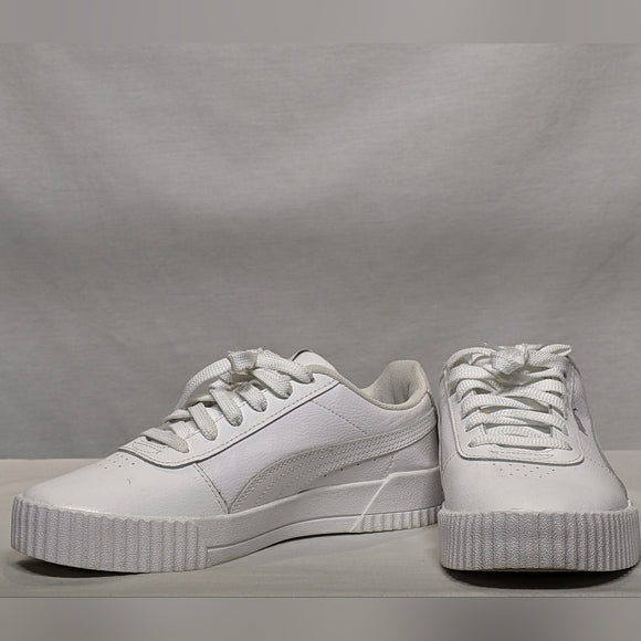 NEW PUMA Womens Carina Leather Sneaker 5 White