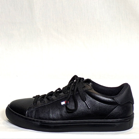 NEW Tommy Hilfiger Mens Brecon Cup Sole Sneaker Black Sz 8.5 black