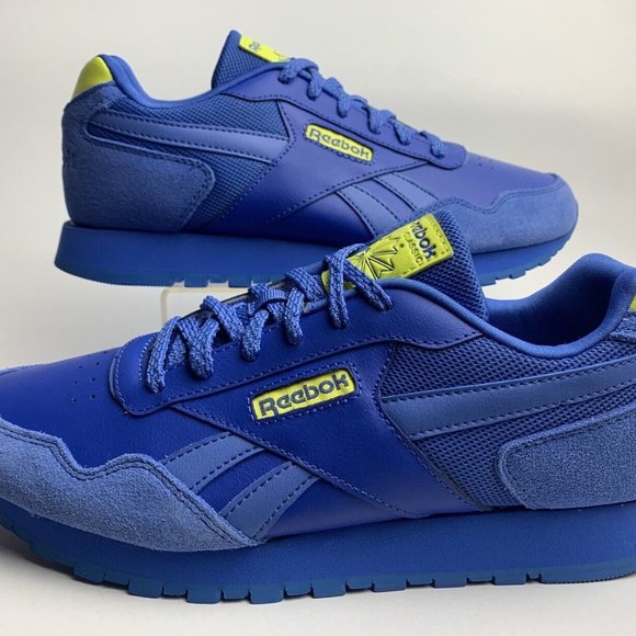 NEW Reebok Classic Harman Run Blue/Yellow Womens Ortholite Running Shoes Sz 5.5