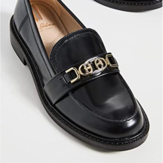 NEW Sam Edelman Womens Leather Christy Loafer Sz 8 black