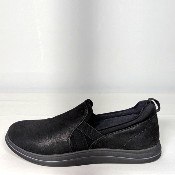 NEW Clarks Womens Fashion Sneaker Sz 6.5 black super comfortable