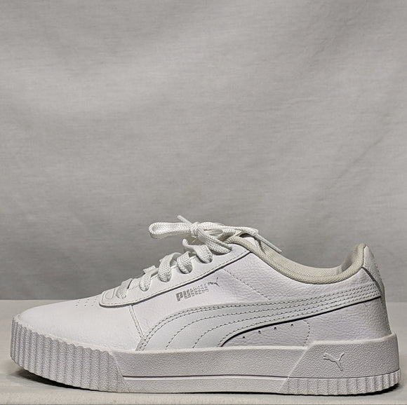 NEW PUMA Womens Carina Leather Sneaker 5 White