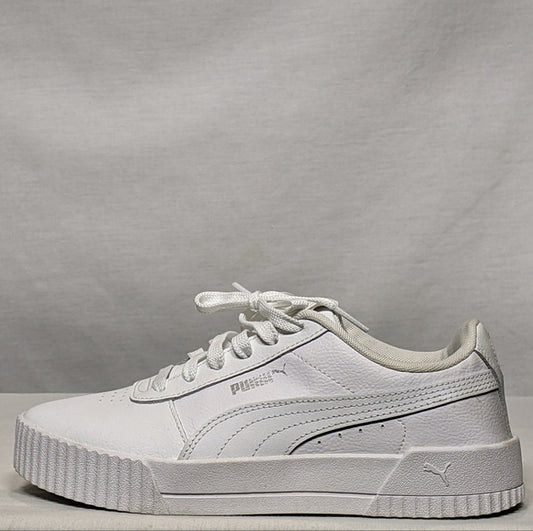 NEW PUMA Womens Carina Leather Sneaker 5 White