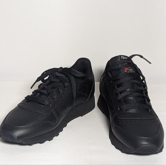 NEW Reebok Unisex Classic Leather Sneaker black Sz 8.5