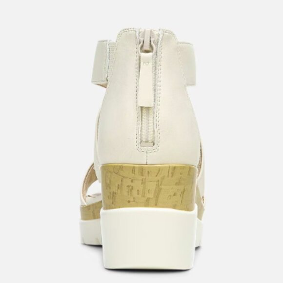 NEW Naturalizer Soul Good Times Wedge Sandal ivory whtie sz 7