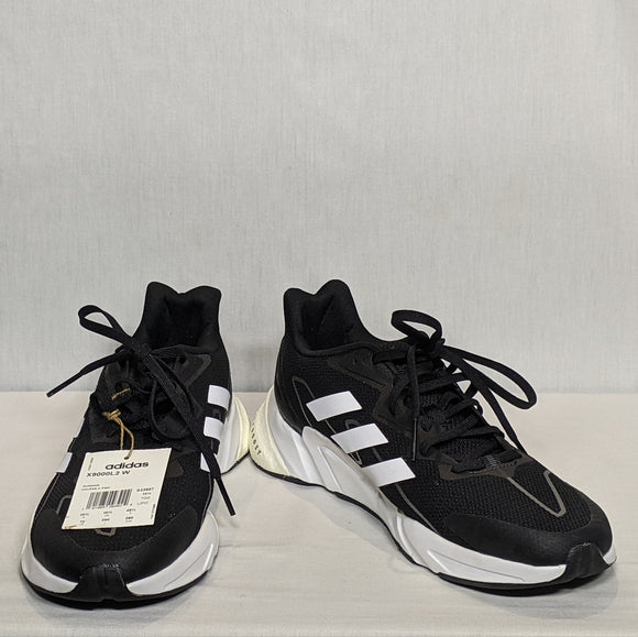 NEW adidas Womens X9000L2 Running Shoe black/white striped Sz 12