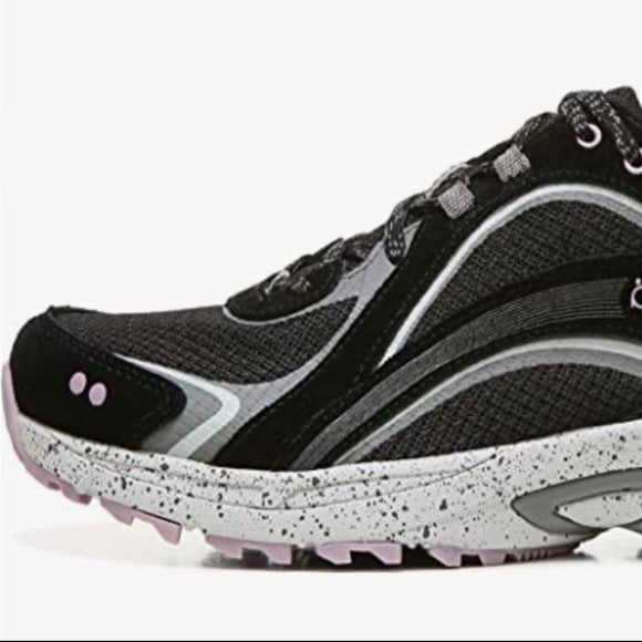 NEW Ryka Womens Sky Walk Trail Walking Hiking Shoe Sz 6.5 black/mauve