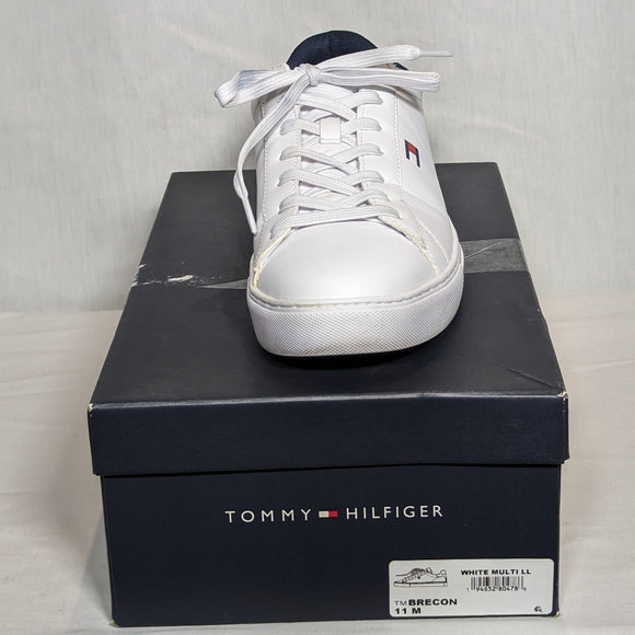 NEW Tommy Hilfiger Mens Brecon Classic Sneaker Sz 11 white