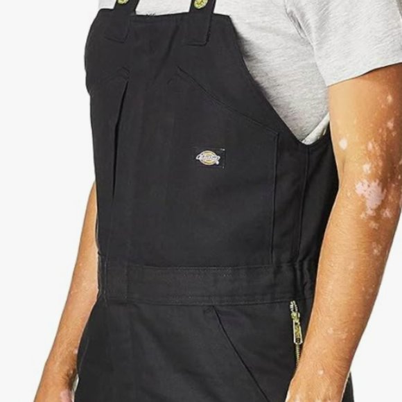 NEW Dickies Mens Insulated Bib Overall XL black