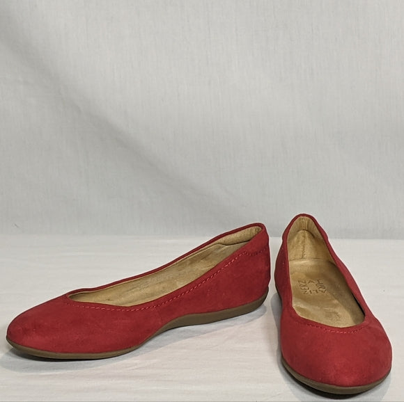 NEW Naturalizer Womens Vivienne Ballet Flat Red Sz 7.5 Very Comfortable