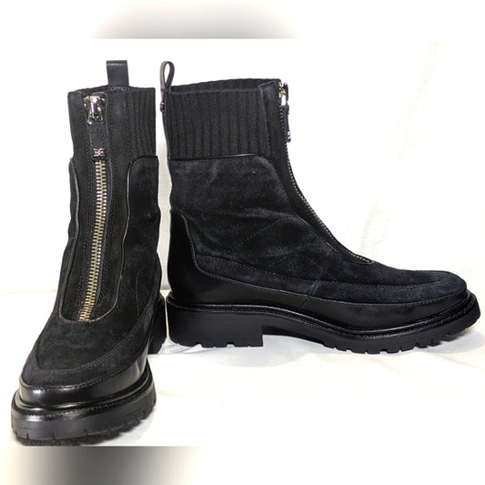 NEW Sam Edelman Womens Leone Suede Chelsea Boot Sz 8.5 black