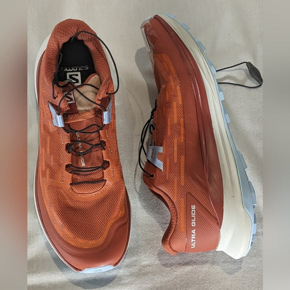 NEW Salomon Mens Ultra Guide Trail Running Shoe SHARP Orange Burst 8.5