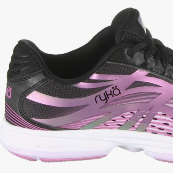 NEW Ryka Womens Devotion Plus 3 Walking Shoe Sz 10 purple/black