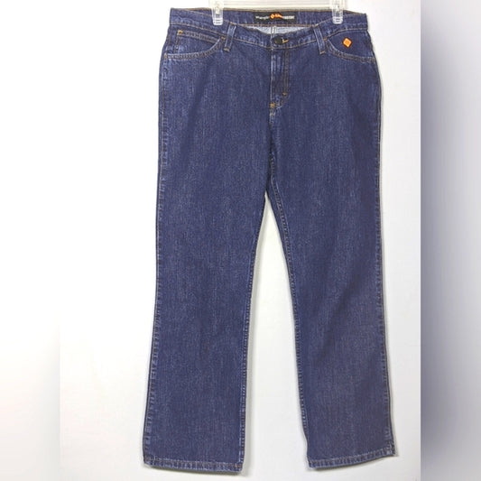 NEW Wrangler Womens Flame Resistant Western Midrise Boot Cut Work Jean 13x30