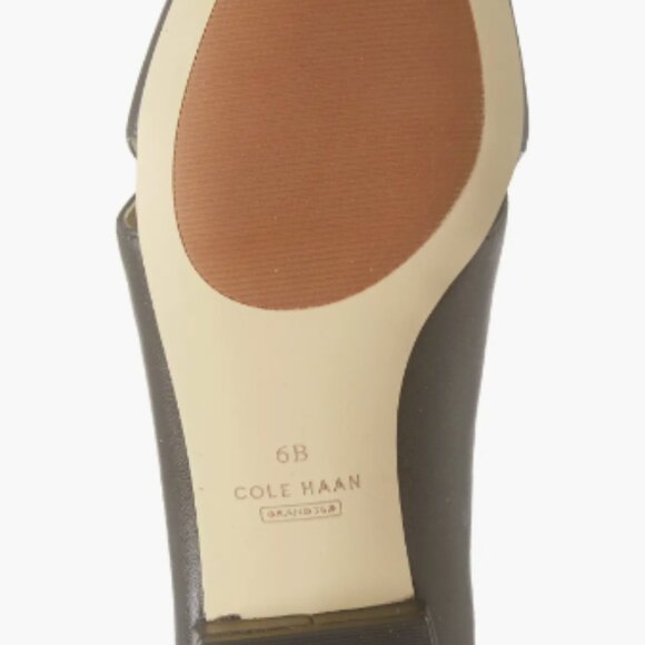 NEW Cole Haan Womens Leather Viola Skimmer Ballet black sz 8.5