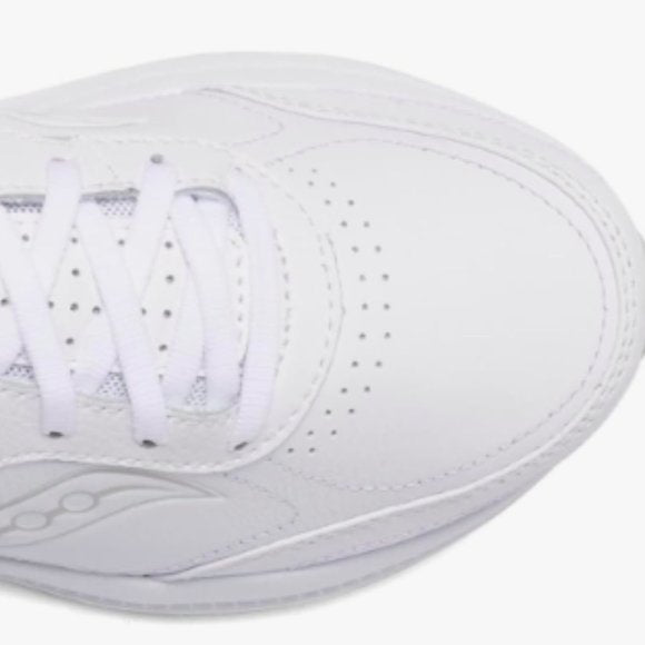 NEW Saucony Womens Leather Omni Walker 3 Shoe Sz 10.5 white