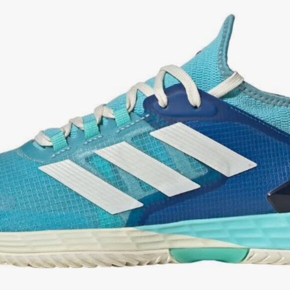 NEW adidas Womens Adizero Ubersonic 4.1 Tennis Shoes Sz 9 blue aqua