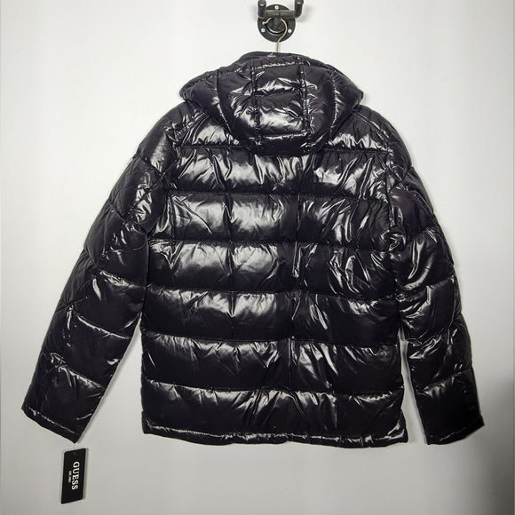 NEW Guess mens Mid-weight Puffer Jacket With Removable Hood Sz XL