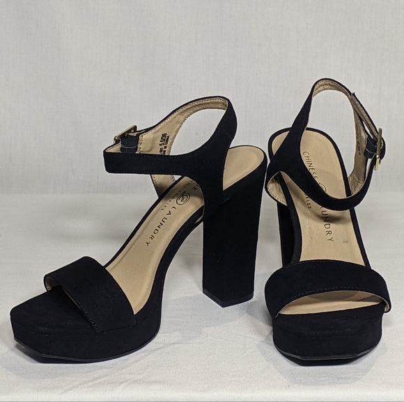 NEW Chinese Laundry Women's Alanah Platform 4.5 inch heel Sz 6 black