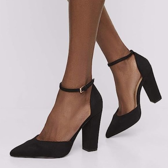 NEW Aldo Womens Nicholes Block Heel Pump 7 black