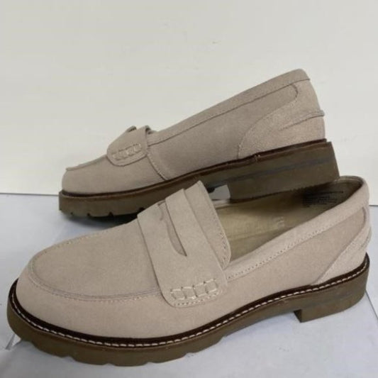 NEW Anne Klein Womens Emmylou Loafer Flat Beige Sz 8