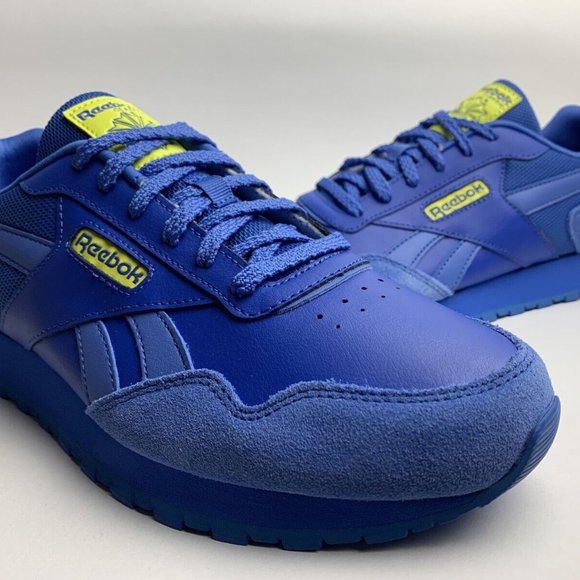 NEW Reebok Classic Harman Run Blue/Yellow Womens Ortholite Running Shoes Sz 5.5