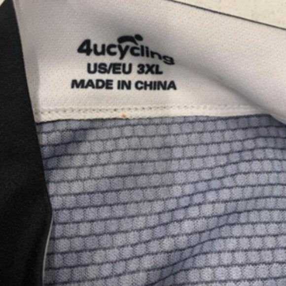NEW Mens 4UCYCLING Performance Quick Dry Biking shirt Sz 3XL black/blue/green