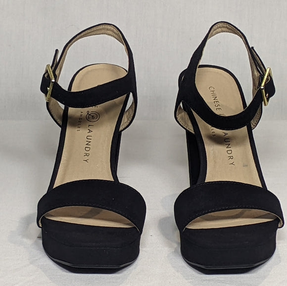 NEW Chinese Laundry Women's Alanah Platform 4.5 inch heel Sz 6 black