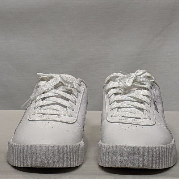 NEW PUMA Womens Carina Leather Sneaker 5 White