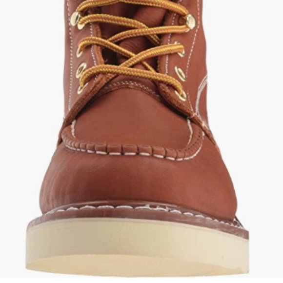 NEW Ad Tec Mens Leather 6" Moc Toe Full Ankle Boot Oil Resistant High Quality Sz 11.5
