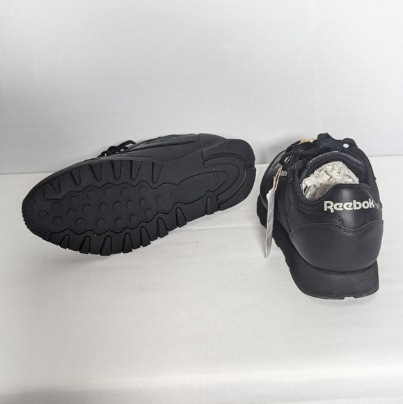 NEW Reebok Womens Classic Leather shoes Sz 8.5 black