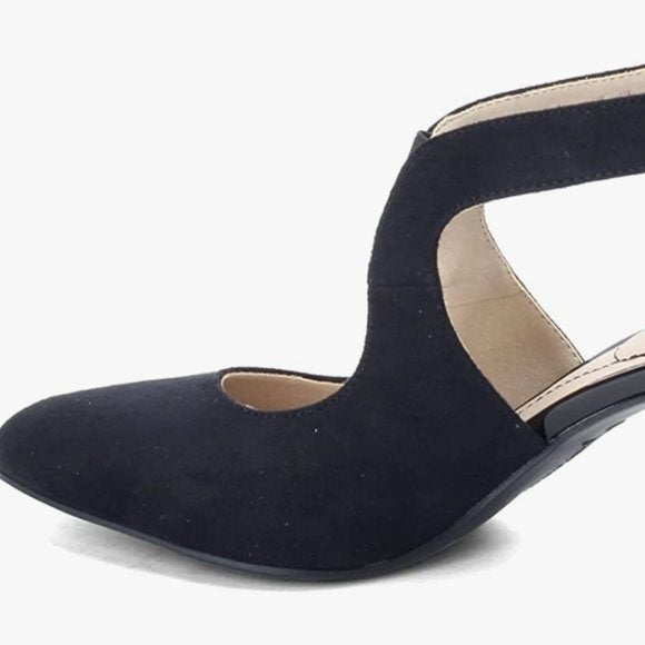 NEW Life Stride Womens Giovanna Pump Sz 6.5 wide blue