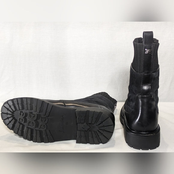 NEW Sam Edelman Womens Leone Suede Chelsea Boot Sz 8.5 black