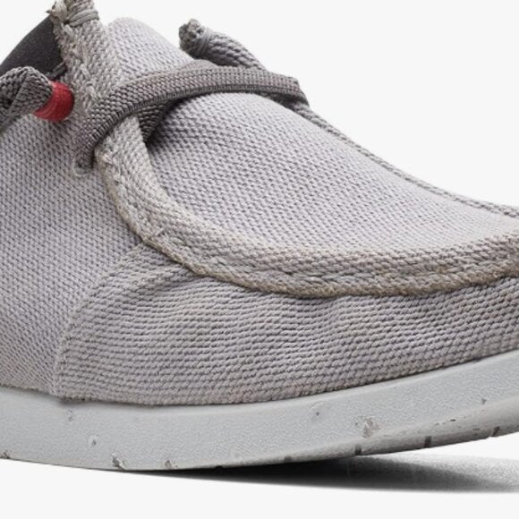 NEW Clarks Mens Shacrelite Moc Oxford grey Sz 8.5 wide