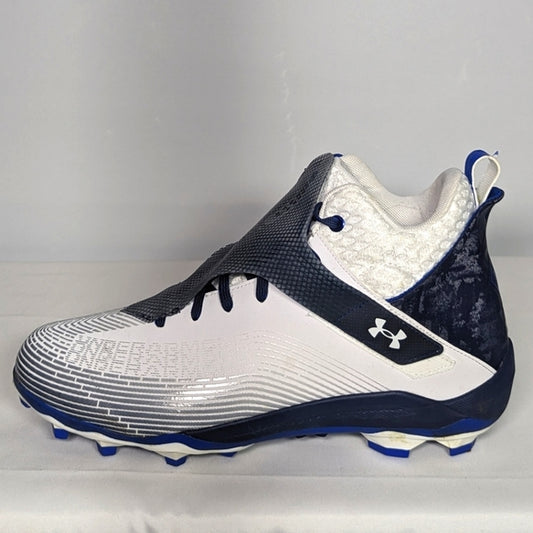 Under Armour Mens Highlight Hammer Mc Football Shoe Sz 12.5 blue/white