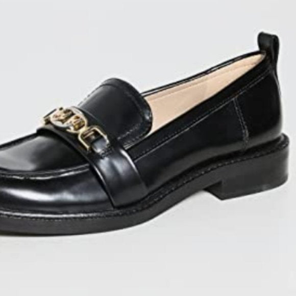 NEW Sam Edelman Womens Leather Christy Loafer Sz 8 black