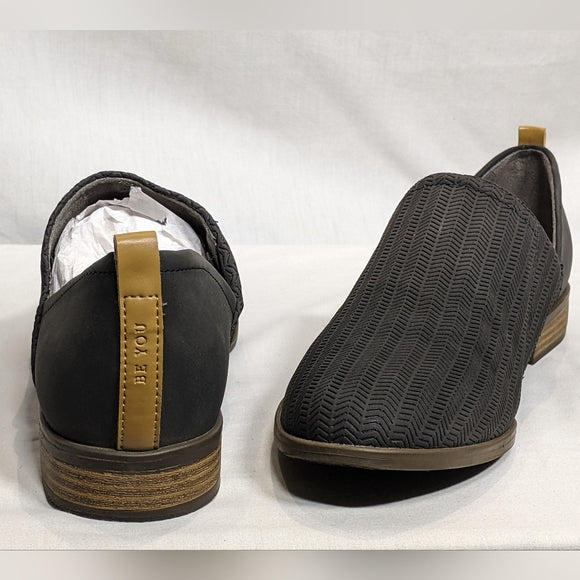 NEW Dr. Scholl's Mens Slip-on Woven Loafer Sz 10 black