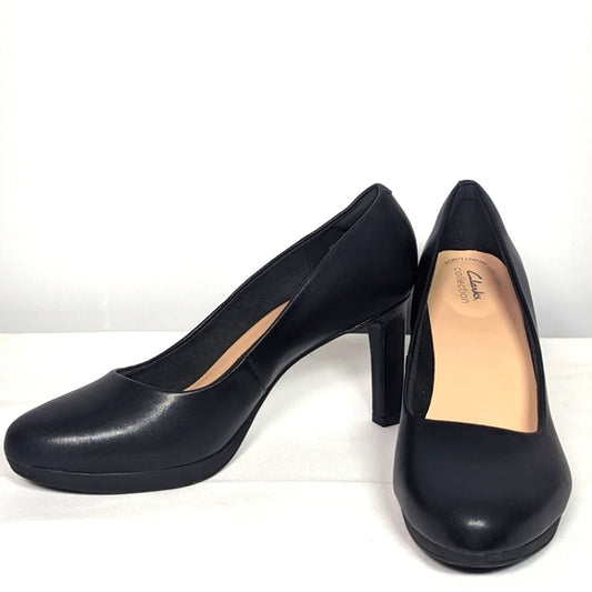 NEW Clarks Womens Ambyr Joy Pump Sz 11 wide black