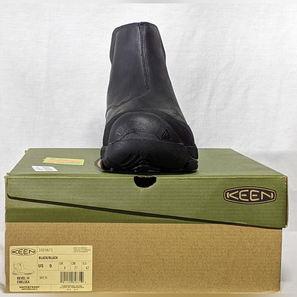 NEW Keen Mens Revel 4 Mid Height Chelsea Snow Boot black waterproof Sz 9