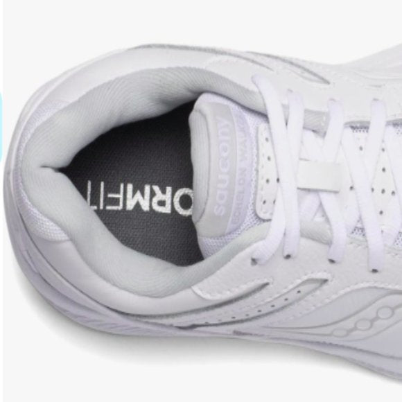 NEW Saucony Womens Leather Omni Walker 3 Shoe Sz 10.5 white